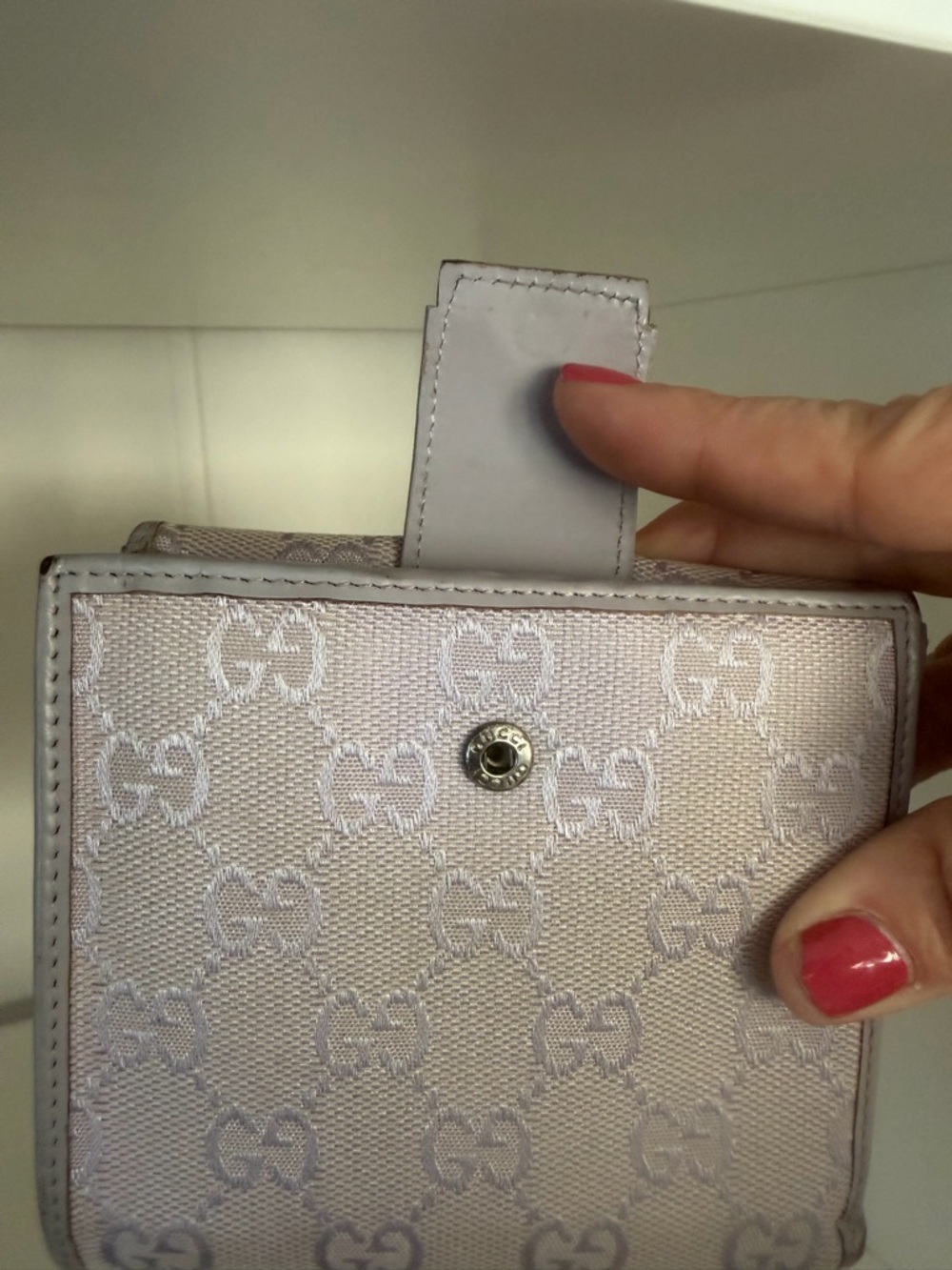 Gucci lilac GG Canvas Compact Fold Wallet Project - Picture 3 of 15